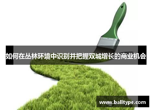 如何在丛林环境中识别并把握双城增长的商业机会 如何在丛林环境中识别并把握双城增长的商业机会